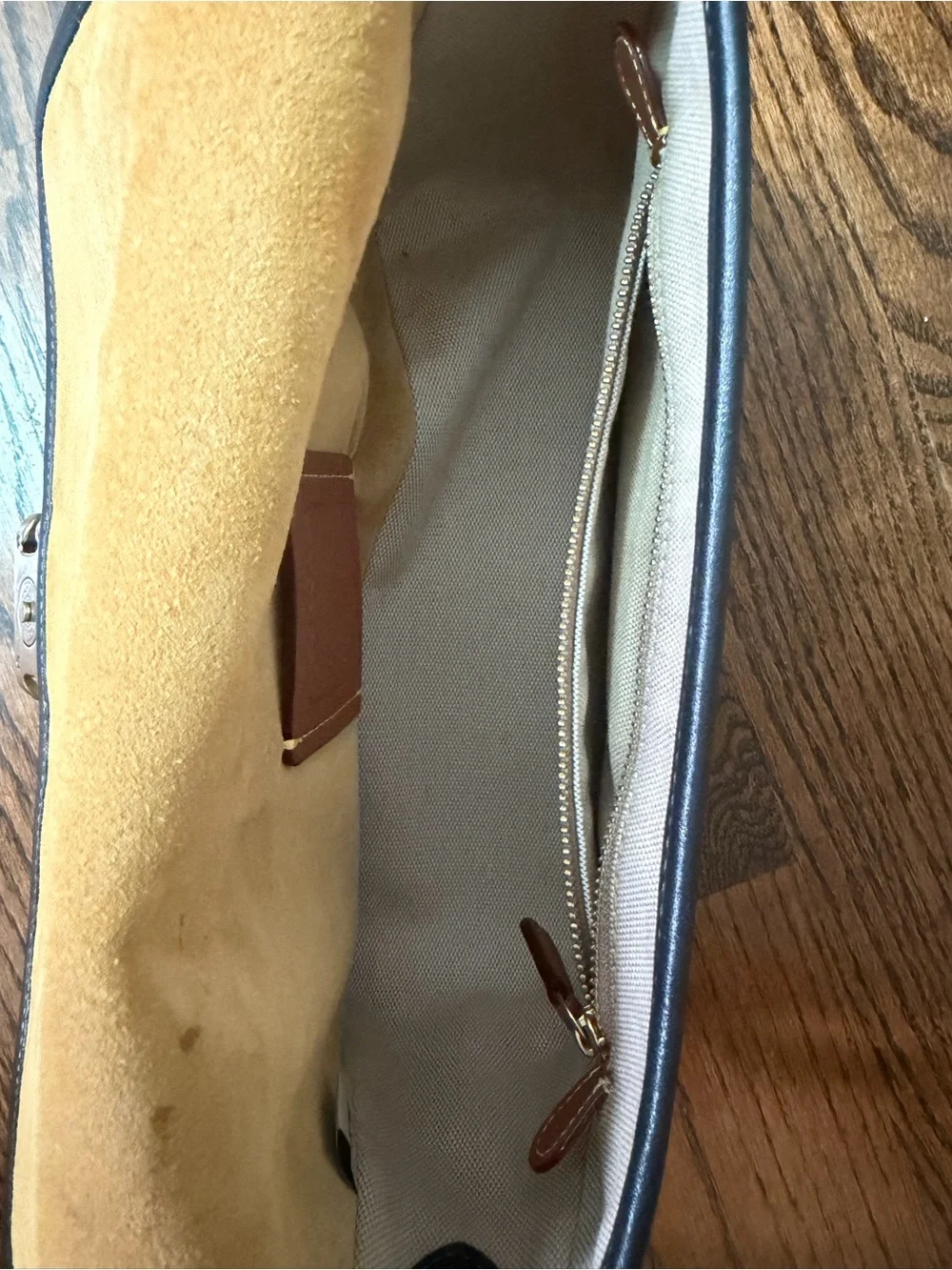 Coach Black Leather Shoulder Bag with Gold 'C' Accent